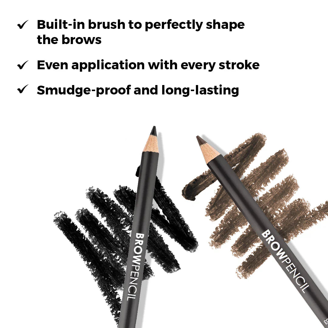 Lamel Brow Pencil №401-Black 4pc Set + 1 Full Size Product Worth 25% Value Free