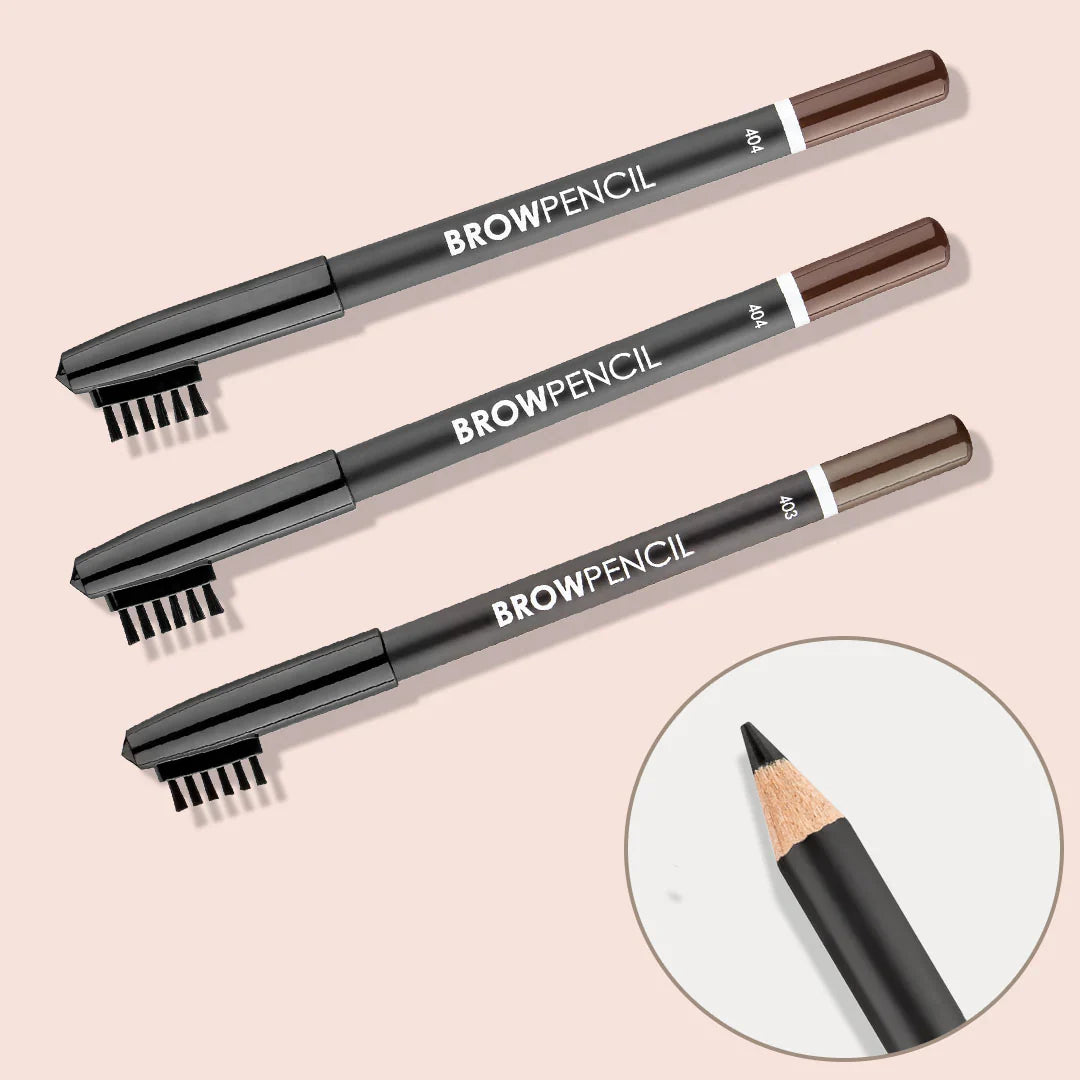 Lamel Brow Pencil №401-Black 4pc Set + 1 Full Size Product Worth 25% Value Free