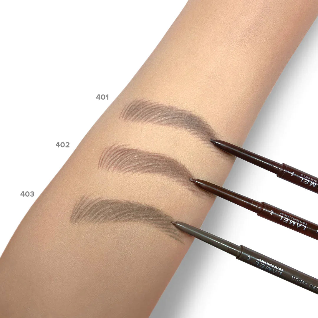 Lamel Insta Micro Brow Pencil №402-Chocolate 4pc Set + 1 Full Size Product Worth 25% Value Free