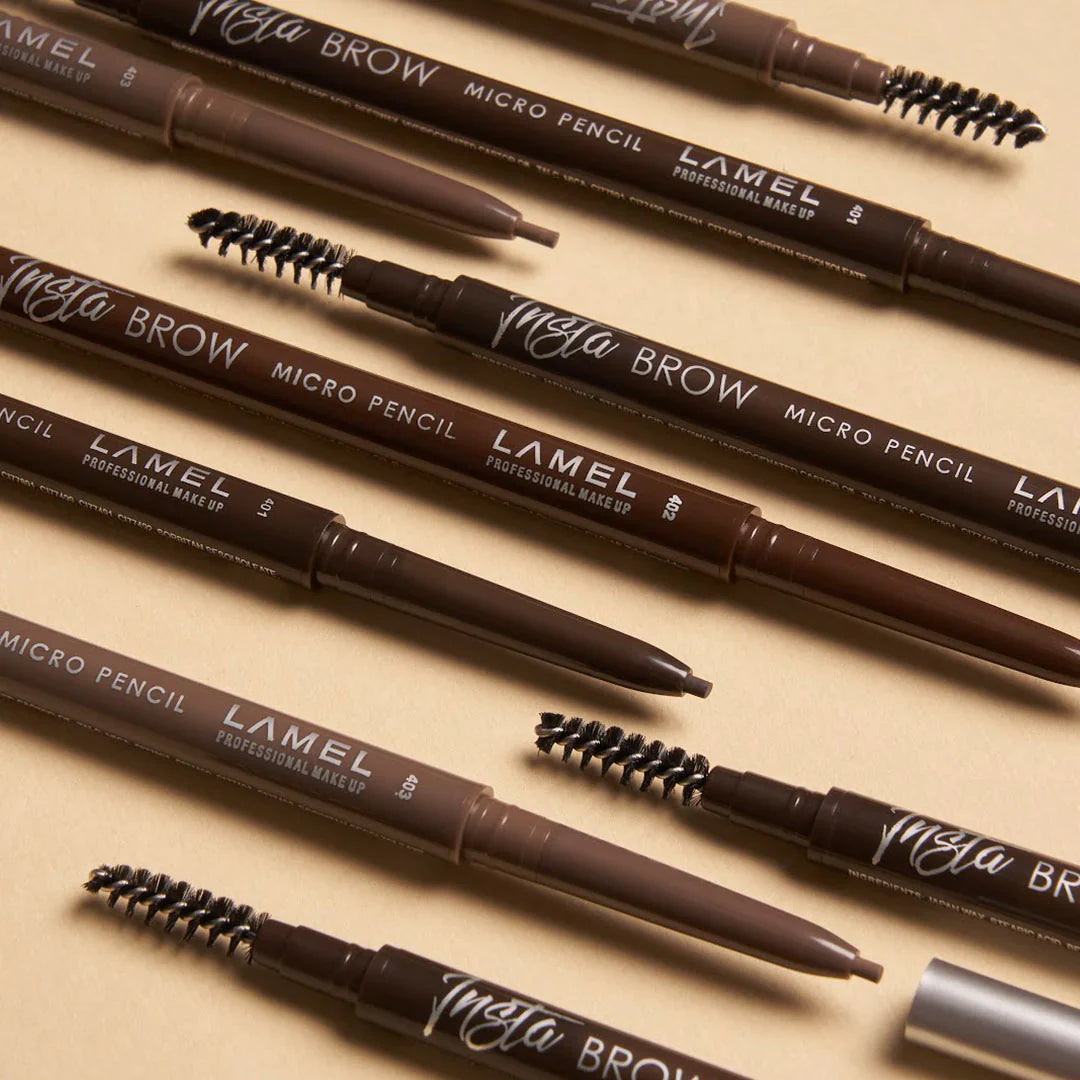 Lamel Insta Micro Brow Pencil №401-Espresso 4pc Set + 1 Full Size Product Worth 25% Value Free