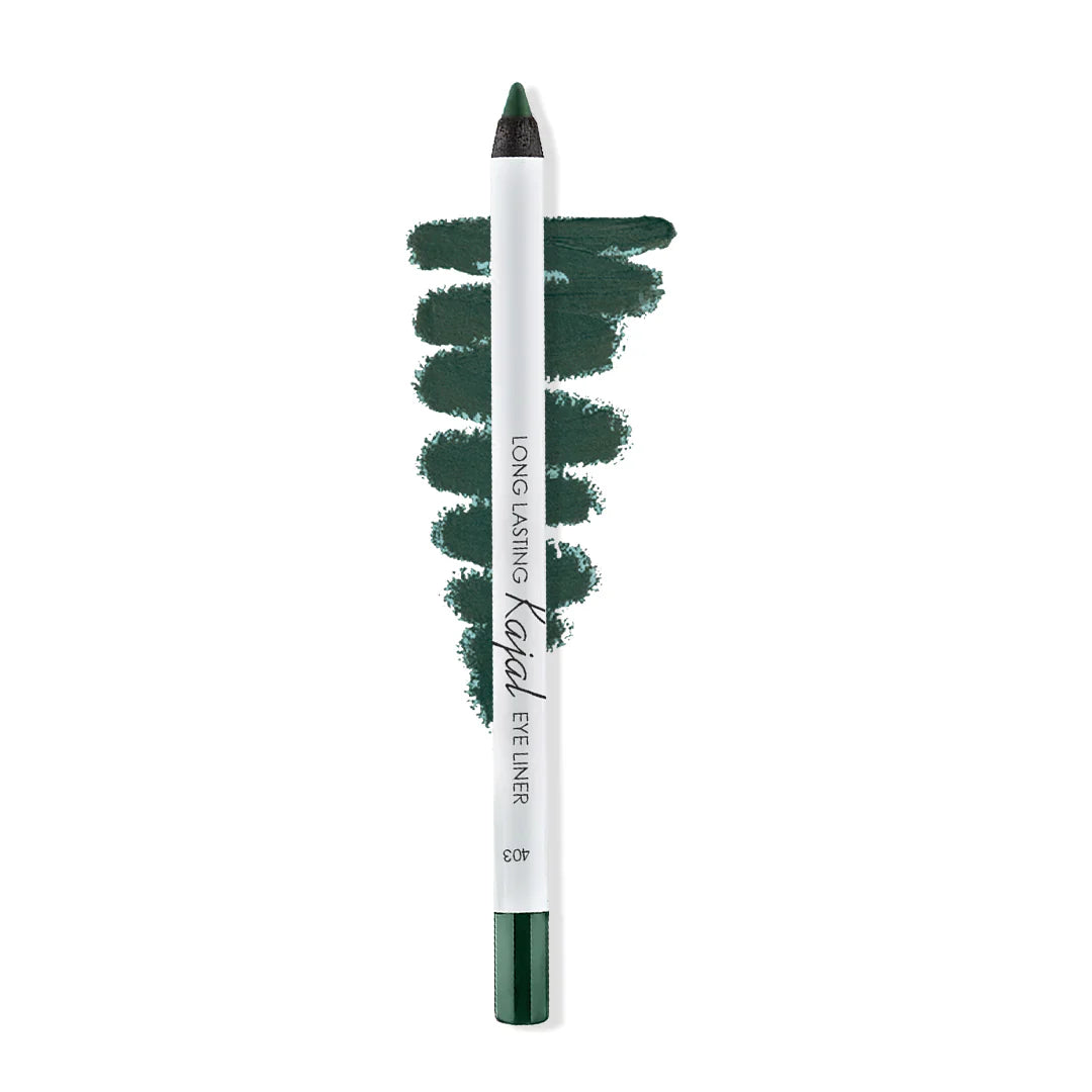 Lamel Long Lasting Kajal Eye Liner №403-Green 4pc Set + 1 Full Size Product Worth 25% Value Free