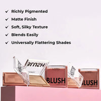 Lamel Blush Cheek Colour №404 -Taupe 4pc Set + 1 Full Size Product Worth 25% Value Free