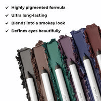 Lamel Long Lasting Kajal Eye Liner №403-Green 4pc Set + 1 Full Size Product Worth 25% Value Free