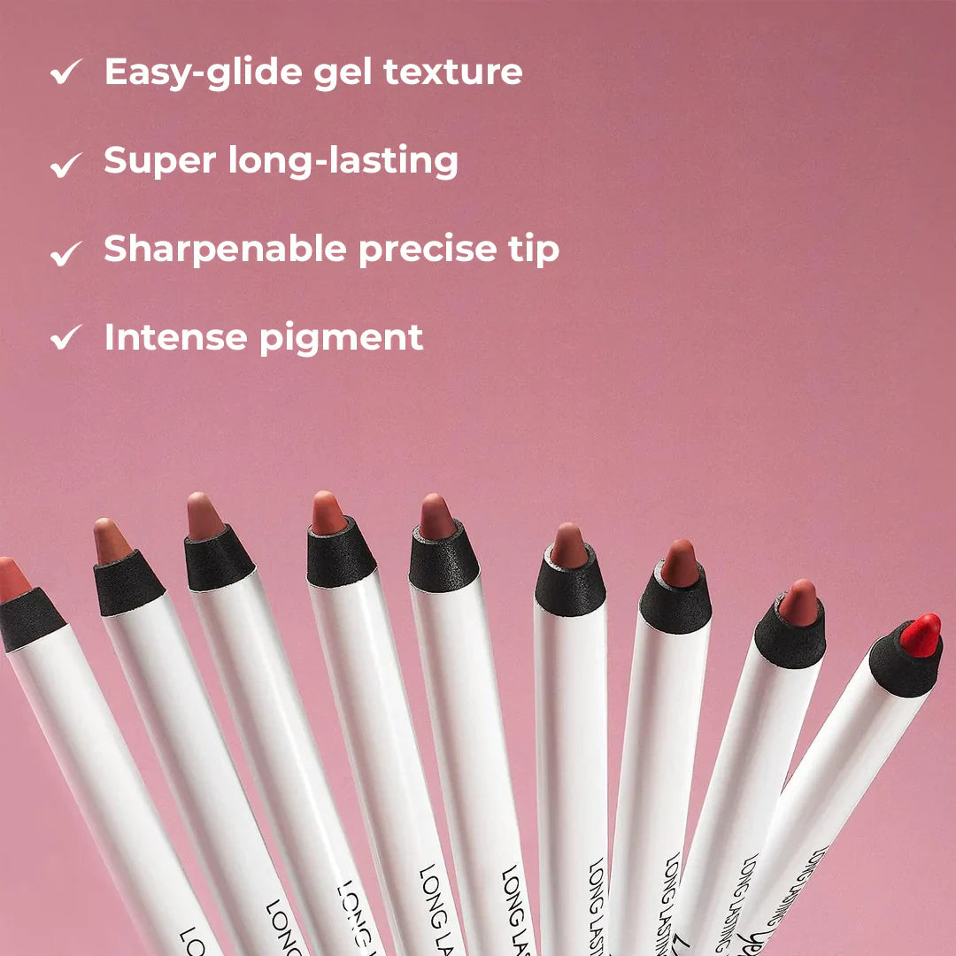 Lamel Long Lasting Gel Lip Liner №409-Caramel 4pc Set + 1 Full Size Product Worth 25% Value Free
