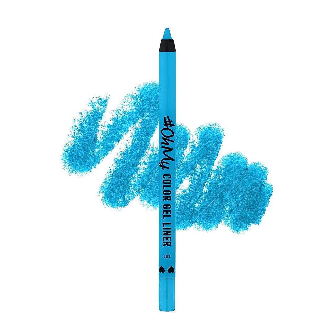 Lamel Long Lasting Oh My Color Gel Eye Liner №401-Blue 4pc Set + 1 Full Size Product Worth 25% Value Free