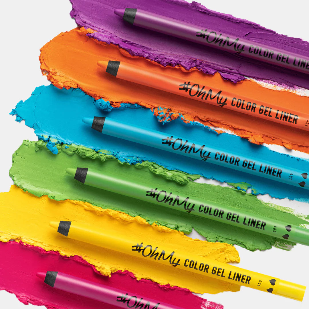 Lamel Long Lasting Oh My Color Gel Eye Liner №403-Green 4pc Set + 1 Full Size Product Worth 25% Value Free