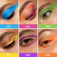 Lamel Long Lasting Oh My Color Gel Eye Liner №401-Blue 4pc Set + 1 Full Size Product Worth 25% Value Free