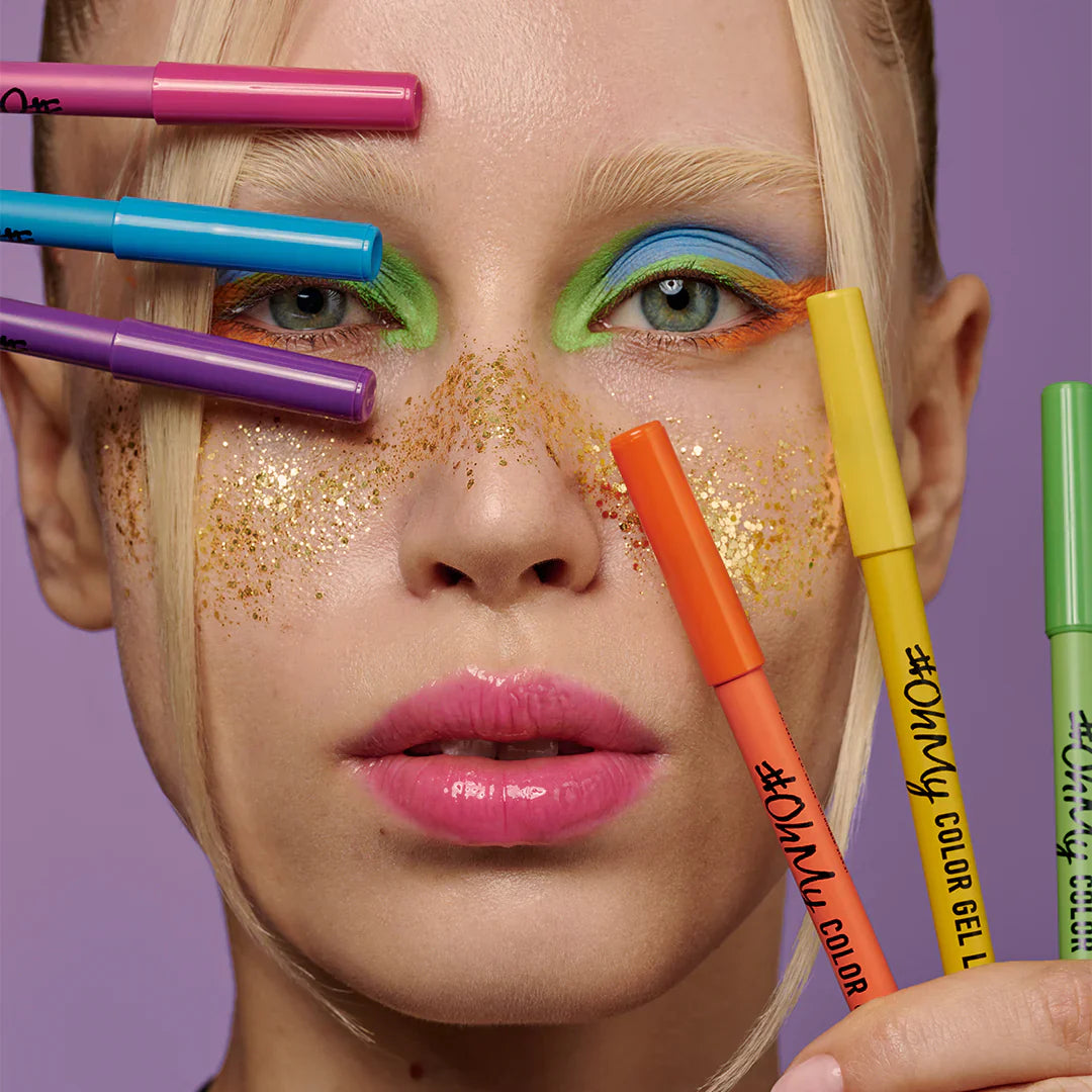 Lamel Long Lasting Oh My Color Gel Eye Liner №405-Violet 4pc Set + 1 Full Size Product Worth 25% Value Free