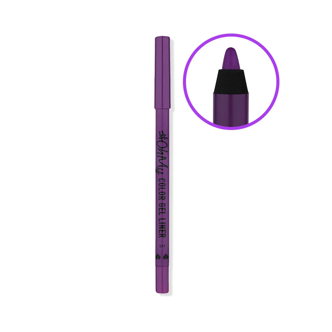 Lamel Long Lasting Oh My Color Gel Eye Liner №405-Violet 4pc Set + 1 Full Size Product Worth 25% Value Free