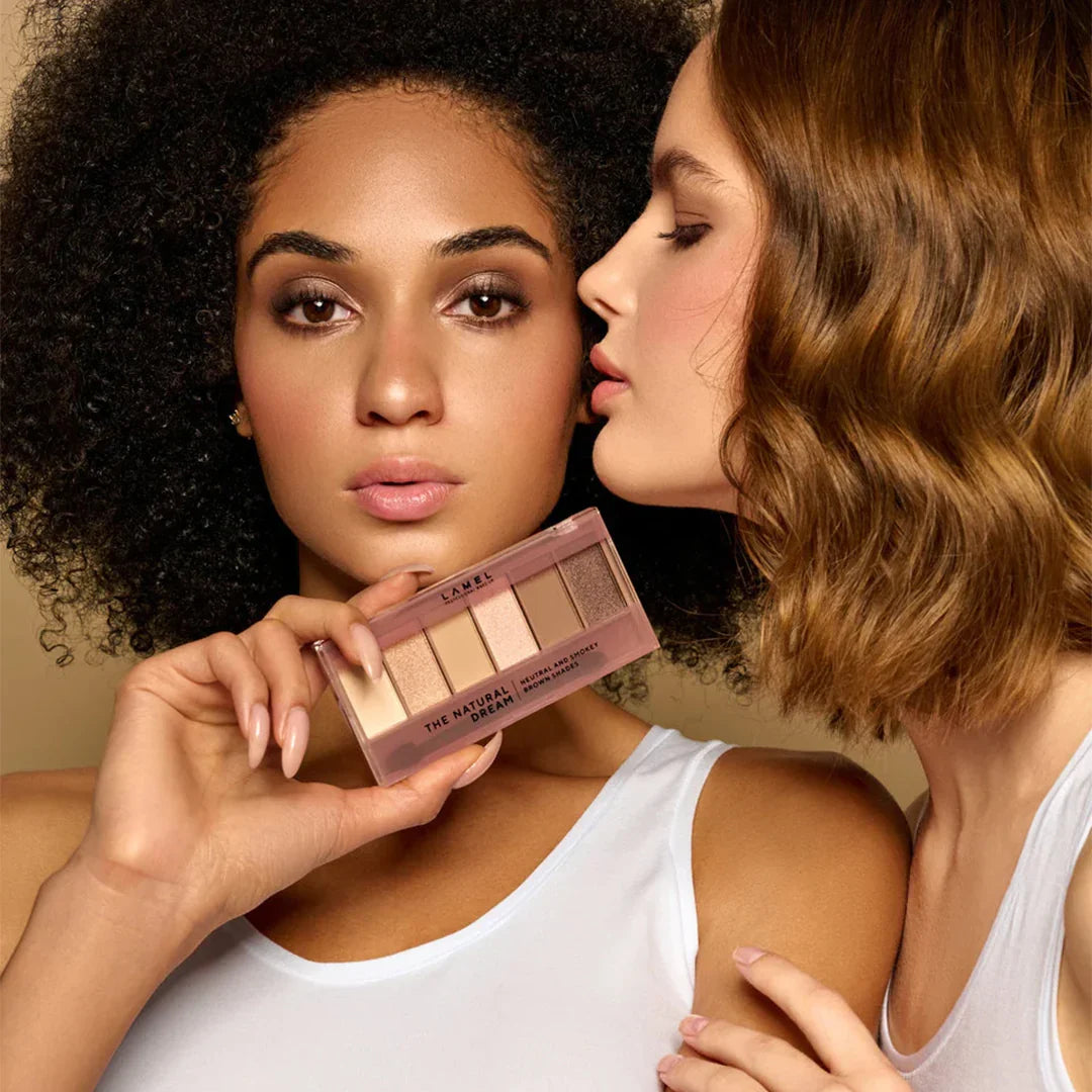 Lamel The Natural Dream Eyeshadow Palette №403-Smoky Nude 4pc Set + 1 Full Size Product Worth 25% Value Free