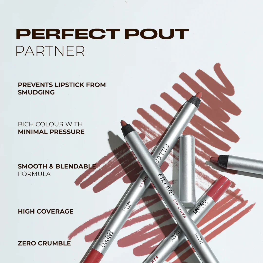 LN Pro Filler Lip Liner № 102 4pc Set + 1 Full Size Product Worth 25% Value Free