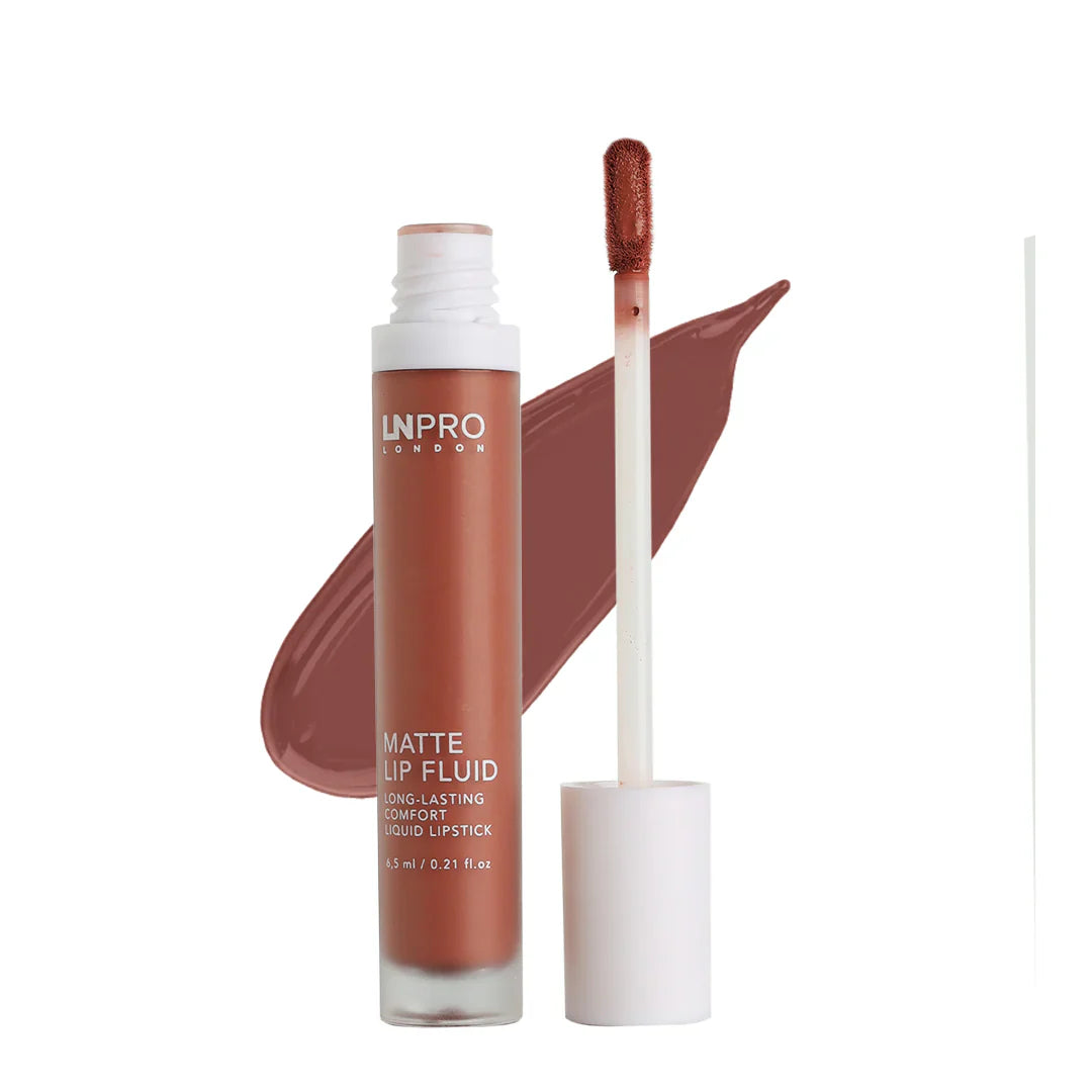 LN PRO Matte Lip Fluid Pink-Biege-102 4pc Set + 1 Full Size Product Worth 25% Value Free