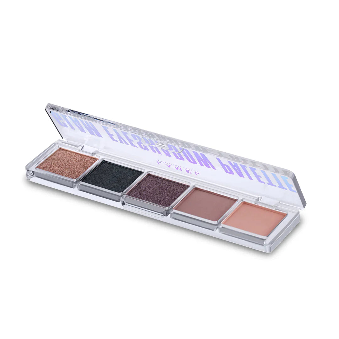 Lamel Glam Eyeshadow Palette №401 Sparkle 4pc Set + 1 Full Size Product Worth 25% Value Free
