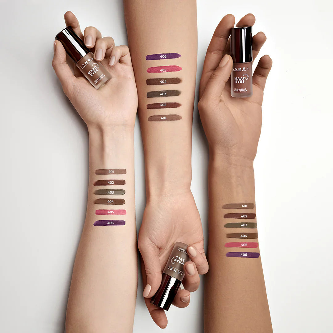 Lamel Maad Eyes Eyeshadow №402-Macchiato 4pc Set + 1 Full Size Product Worth 25% Value Free