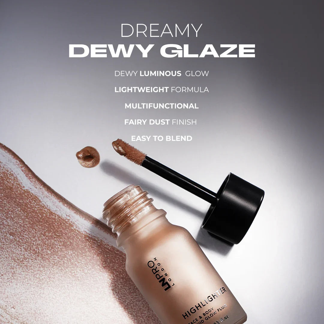 L.N Pro Liquid Highlighter Face & Body № 102 4pc Set + 1 Full Size Product Worth 25% Value Free