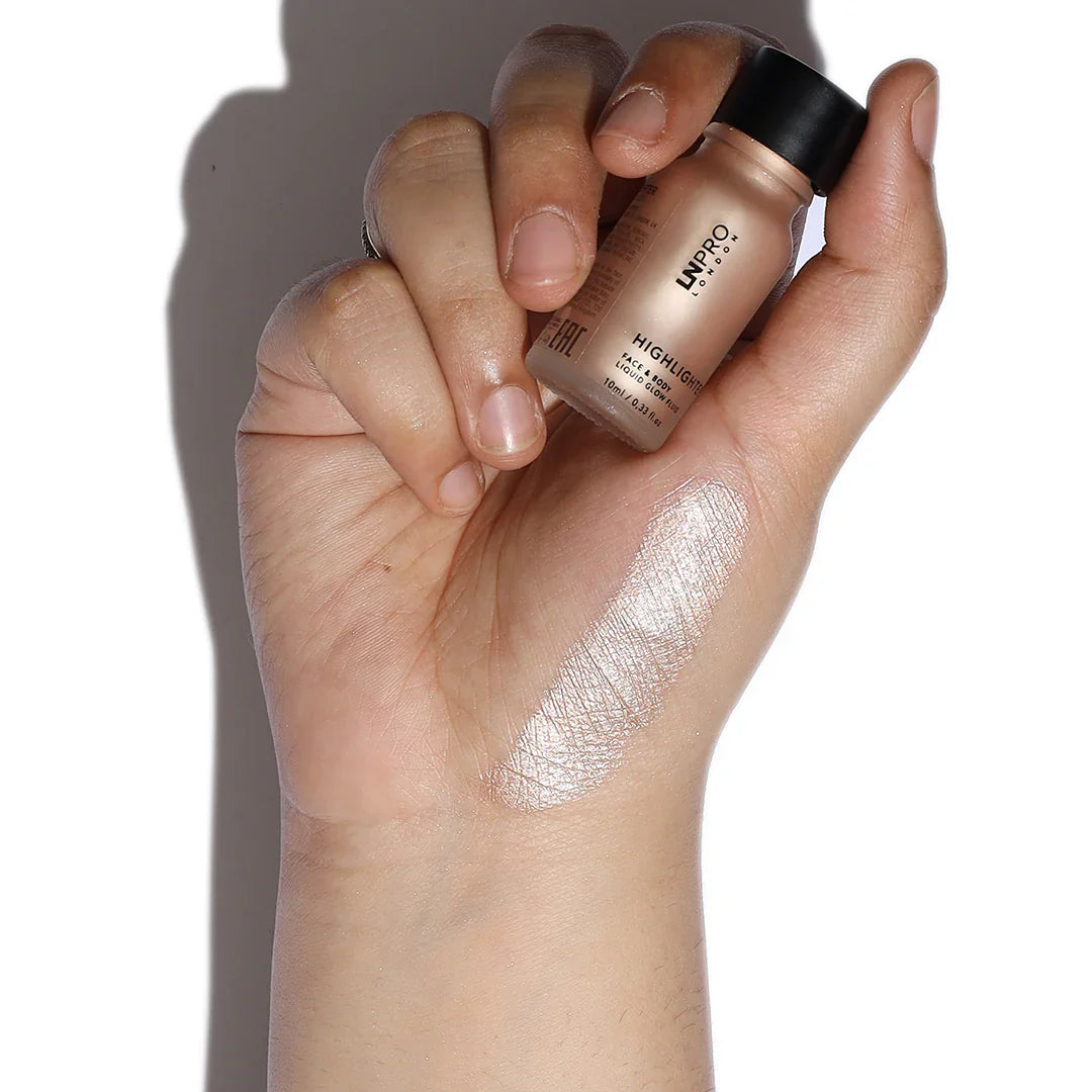 L.N Pro Liquid Highlighter Face & Body № 102 4pc Set + 1 Full Size Product Worth 25% Value Free