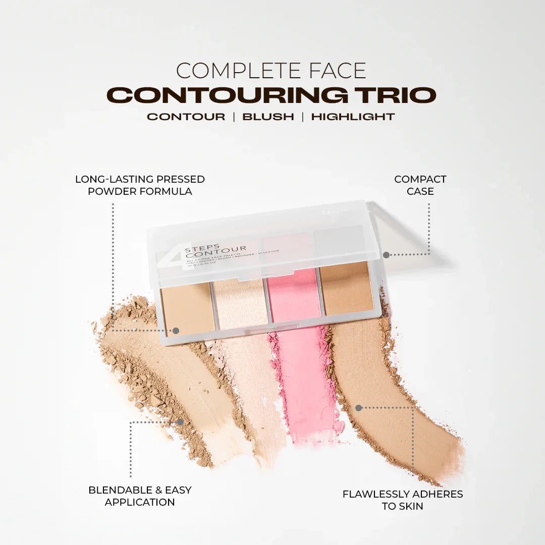 LN Pro 4 Steps Contour Neutral Cold 101 4pc Set + 1 Full Size Product Worth 25% Value Free