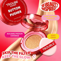 Trouble Maker Button Pusher Air Cushion Foundation Little Chef 4pc Set + 1 Full Size Product Worth 25% Value Free