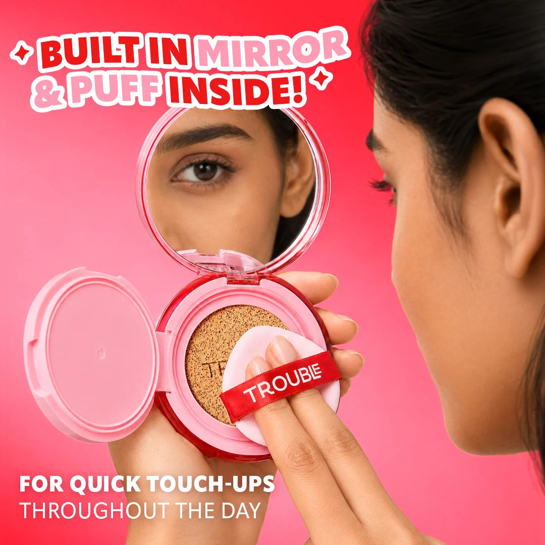 Trouble Maker Button Pusher Air Cushion Foundation Little Chef 4pc Set + 1 Full Size Product Worth 25% Value Free