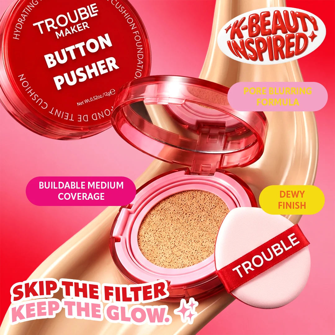 Trouble Maker Button Pusher Air Cushion Foundation Live Wire 4pc Set + 1 Full Size Product Worth 25% Value Free