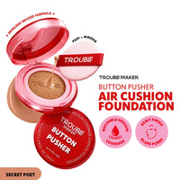 Trouble Maker Button Pusher Air Cushion Foundation Secret Poet 4pc Set + 1 Full Size Product Worth 25% Value Free