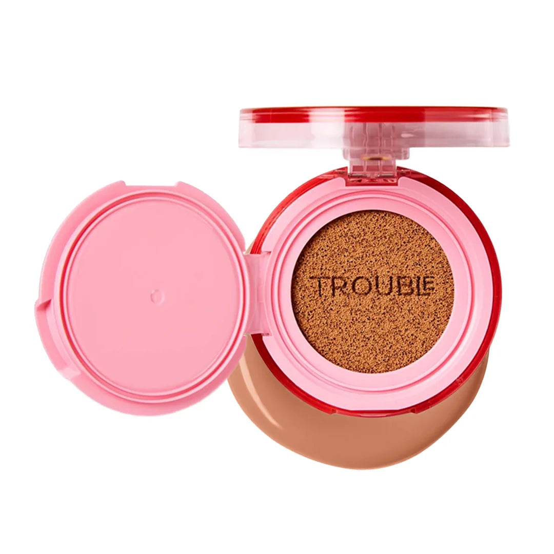 Trouble Maker Button Pusher Air Cushion Foundation Secret Poet 4pc Set + 1 Full Size Product Worth 25% Value Free