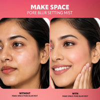 Trouble Maker Make Space Pore Blur Setting Mist 4pc Set + 1 Full Size Product Worth 25% Value Free