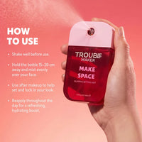 Trouble Maker Make Space Pore Blur Setting Mist 4pc Set + 1 Full Size Product Worth 25% Value Free