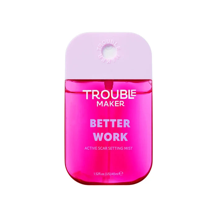 Trouble Maker Better Work Active Scar Setting Mist 4pc Set + 1 Full Size Product Worth 25% Value Free