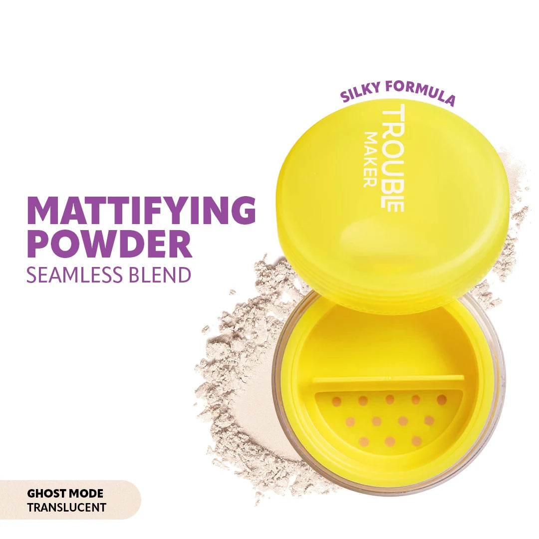Trouble Maker On The Loose Setting Powder Ghost Mode Translucent 4pc Set + 1 Full Size Product Worth 25% Value Free