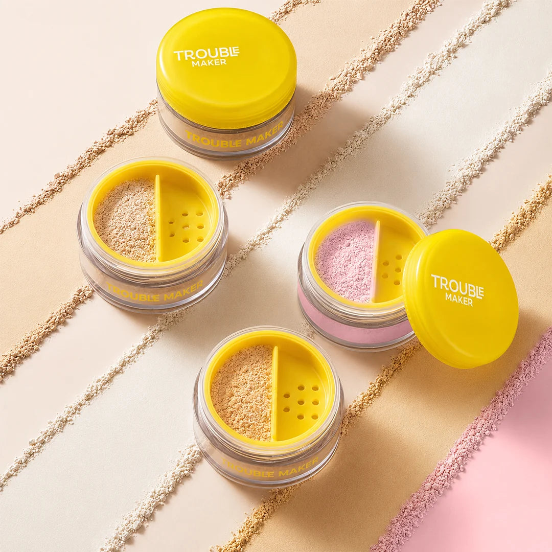 Trouble Maker On The Loose Setting Powder Ghost Mode Translucent 4pc Set + 1 Full Size Product Worth 25% Value Free