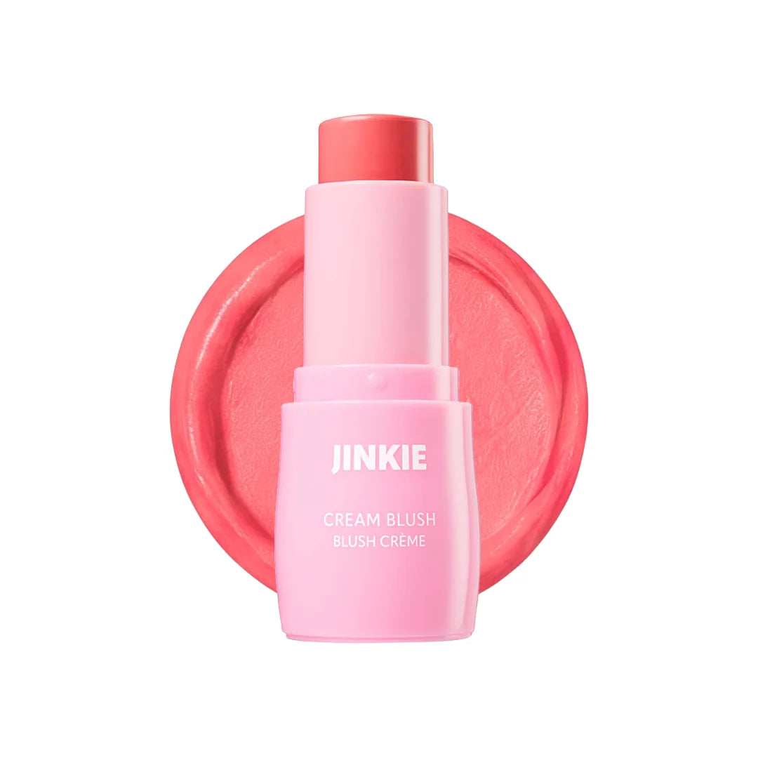 Trouble Maker Jinkie Stick Cream Blush Mood Swing Pink 4pc Set + 1 Full Size Product Worth 25% Value Free