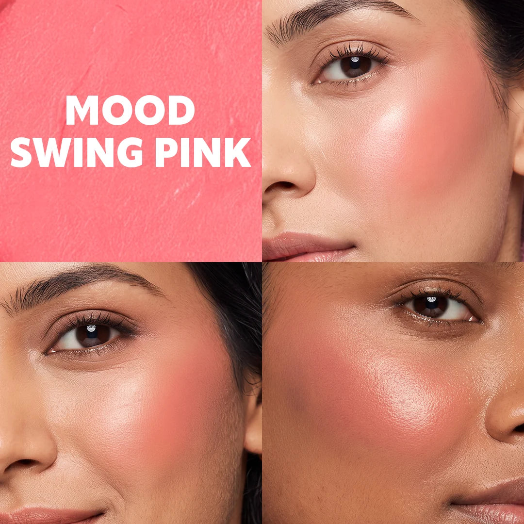 Trouble Maker Jinkie Stick Cream Blush Mood Swing Pink 4pc Set + 1 Full Size Product Worth 25% Value Free