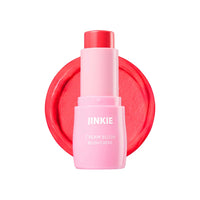 Trouble Maker Jinkie Stick Cream Blush Cheer Up Hot Pink 4pc Set + 1 Full Size Product Worth 25% Value Free