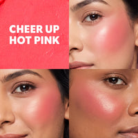 Trouble Maker Jinkie Stick Cream Blush Cheer Up Hot Pink 4pc Set + 1 Full Size Product Worth 25% Value Free