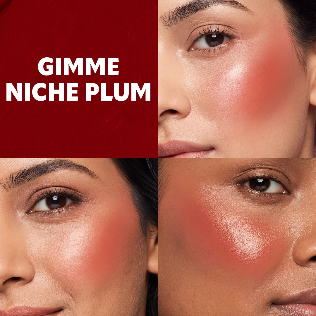 Trouble Maker Jinkie Stick Cream Blush Gimme Niche Plum 4pc Set + 1 Full Size Product Worth 25% Value Free