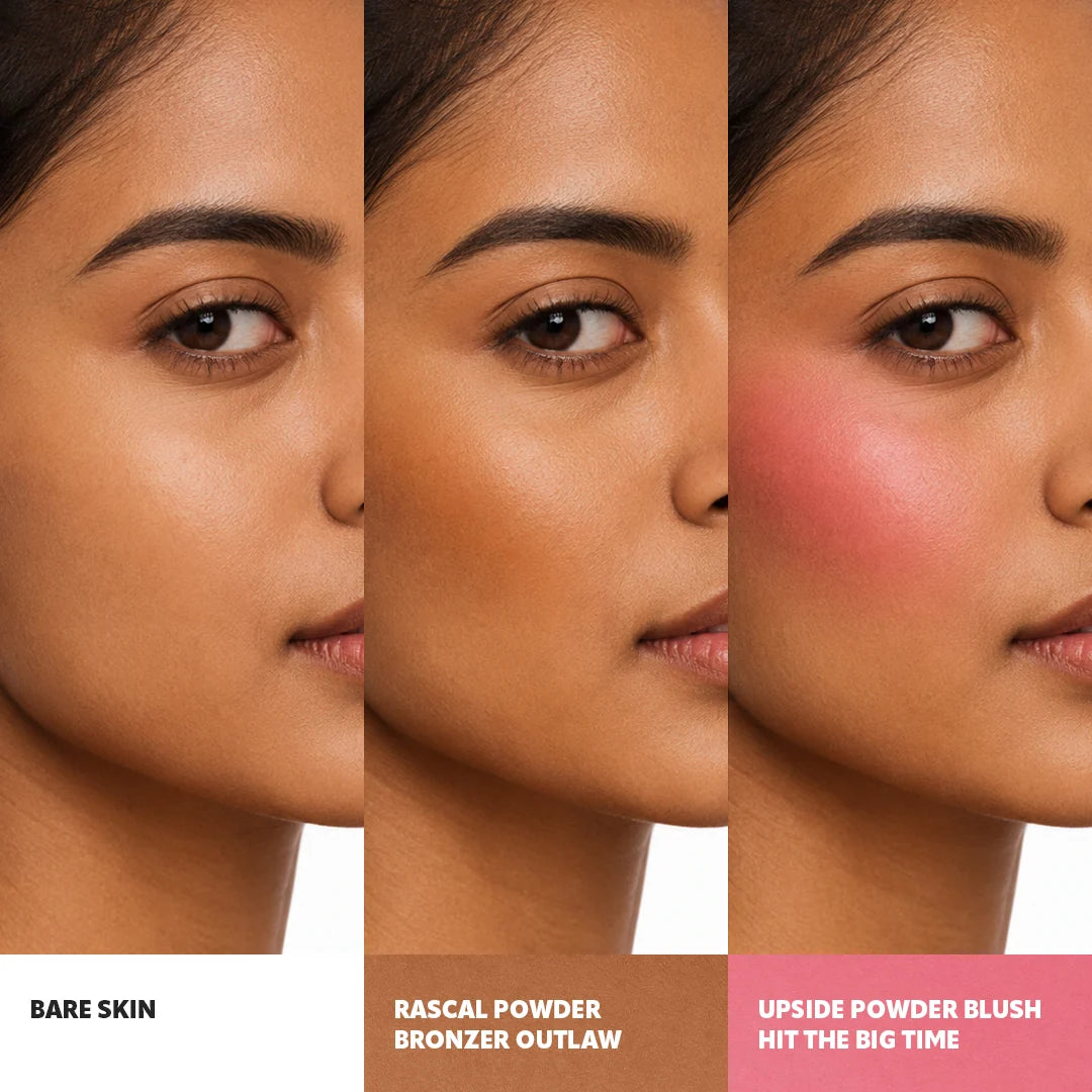Trouble Maker Rascal Powder Bronzer Outlaw 4pc Set + 1 Full Size Product Worth 25% Value Free