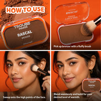 Trouble Maker Rascal Powder Bronzer Bronzilla 4pc Set + 1 Full Size Product Worth 25% Value Free