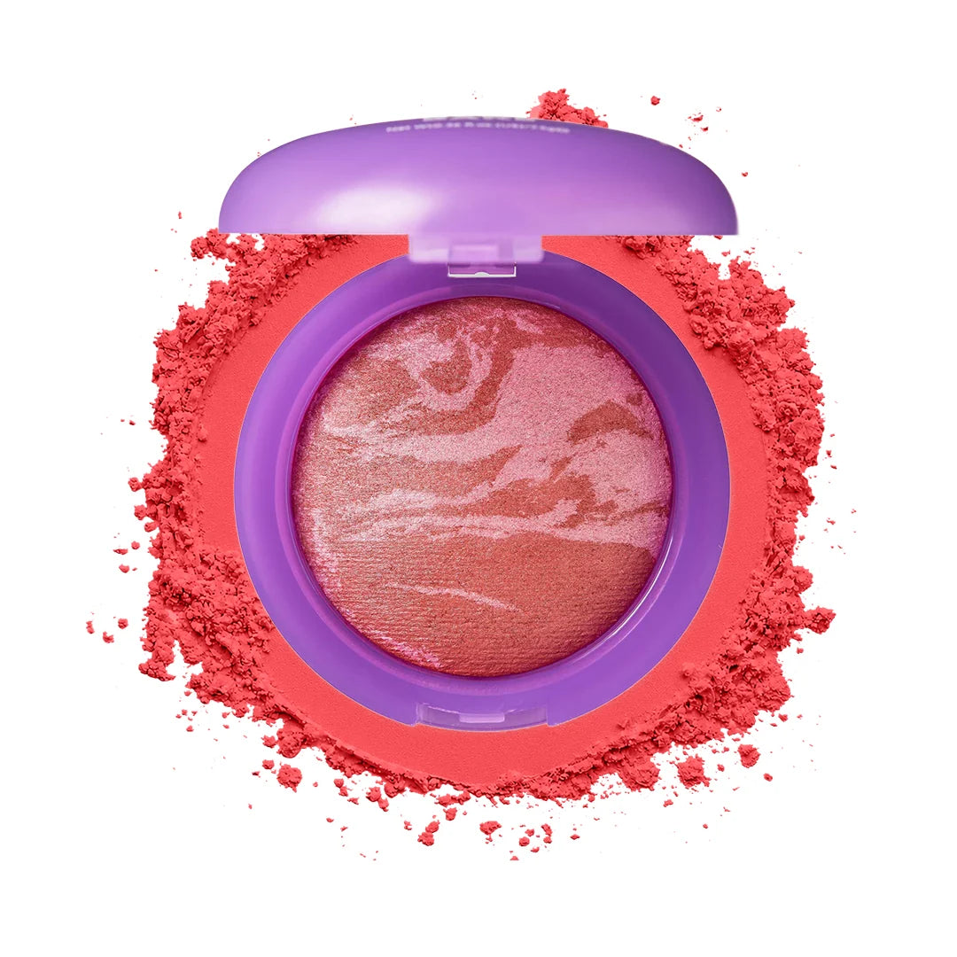 Trouble Maker Cheekie Bake Blush Prep Time Red 4pc Set + 1 Full Size Product Worth 25% Value Free