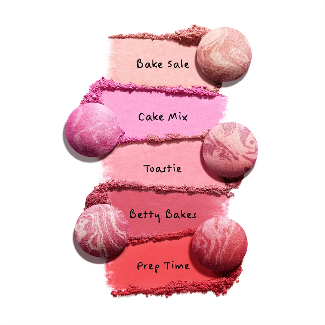 Trouble Maker Cheekie Bake Blush Toastie Light Pink 4pc Set + 1 Full Size Product Worth 25% Value Free