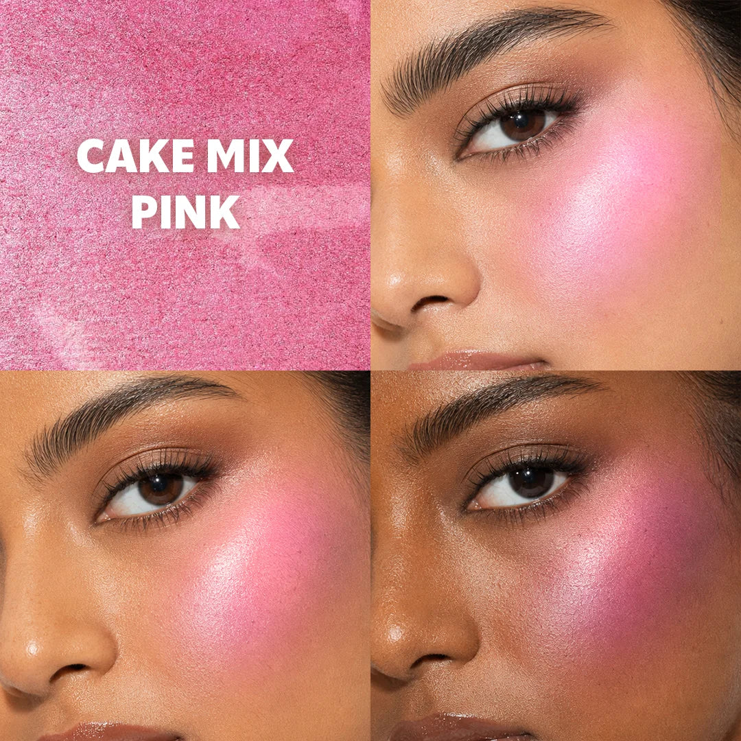 Trouble Maker Cheekie Bake Blush Cake Mix Pink 4pc Set + 1 Full Size Product Worth 25% Value Free