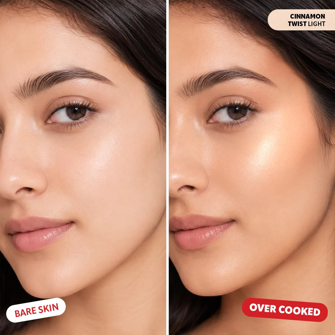 Trouble Maker Overcooked Baked Bronzer Cinnamon Twist Light 4pc Set + 1 Full Size Product Worth 25% Value Free