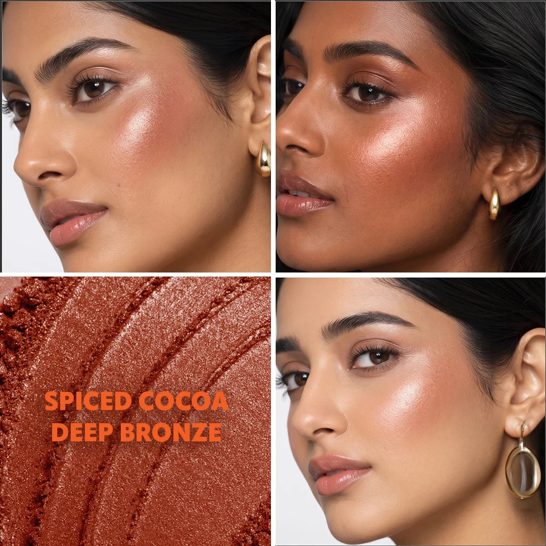 Trouble Maker Buttered Up Baked Highlight Spiced Cocoa Deep Bronze 4pc Set + 1 Full Size Product Worth 25% Value Free