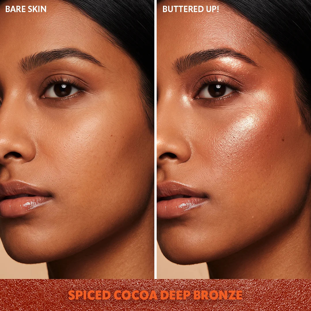 Trouble Maker Buttered Up Baked Highlight Spiced Cocoa Deep Bronze 4pc Set + 1 Full Size Product Worth 25% Value Free