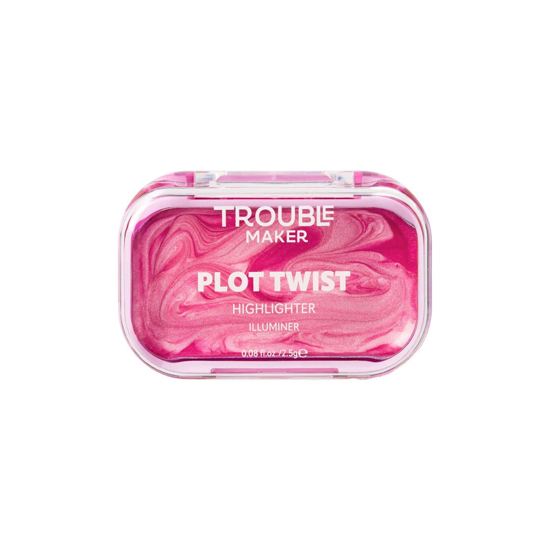 Trouble Maker Plot Twist Cream Highlight Spiralling Pink 4pc Set + 1 Full Size Product Worth 25% Value Free