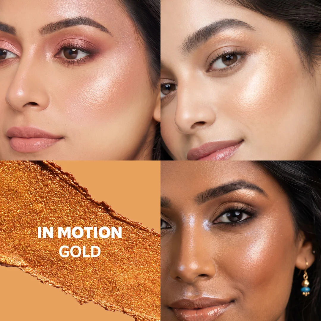 Trouble Maker Plot Twist Cream Highlight In Motion Gold 4pc Set + 1 Full Size Product Worth 25% Value Free