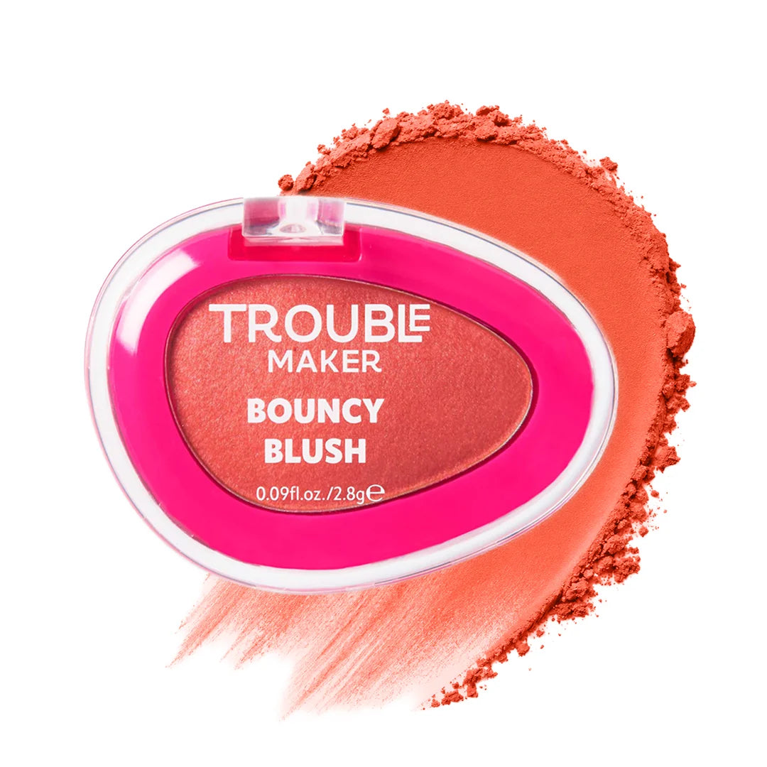 Trouble Maker Bouncy Blush Stain Alley-Oop Orange 4pc Set + 1 Full Size Product Worth 25% Value Free