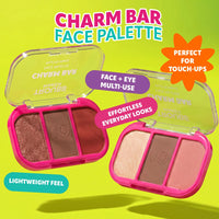 Trouble Maker Charm Bar Face Trio Palette Good Luck 4pc Set + 1 Full Size Product Worth 25% Value Free