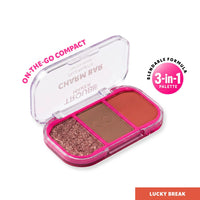 Trouble Maker Charm Bar Face Trio Palette Lucky Break 4pc Set + 1 Full Size Product Worth 25% Value Free