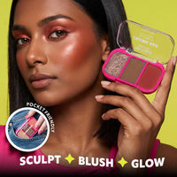 Trouble Maker Charm Bar Face Trio Palette Lucky Break 4pc Set + 1 Full Size Product Worth 25% Value Free